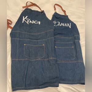 King & Queen Leather strap Apron Set Cootie Couple❗️see Description